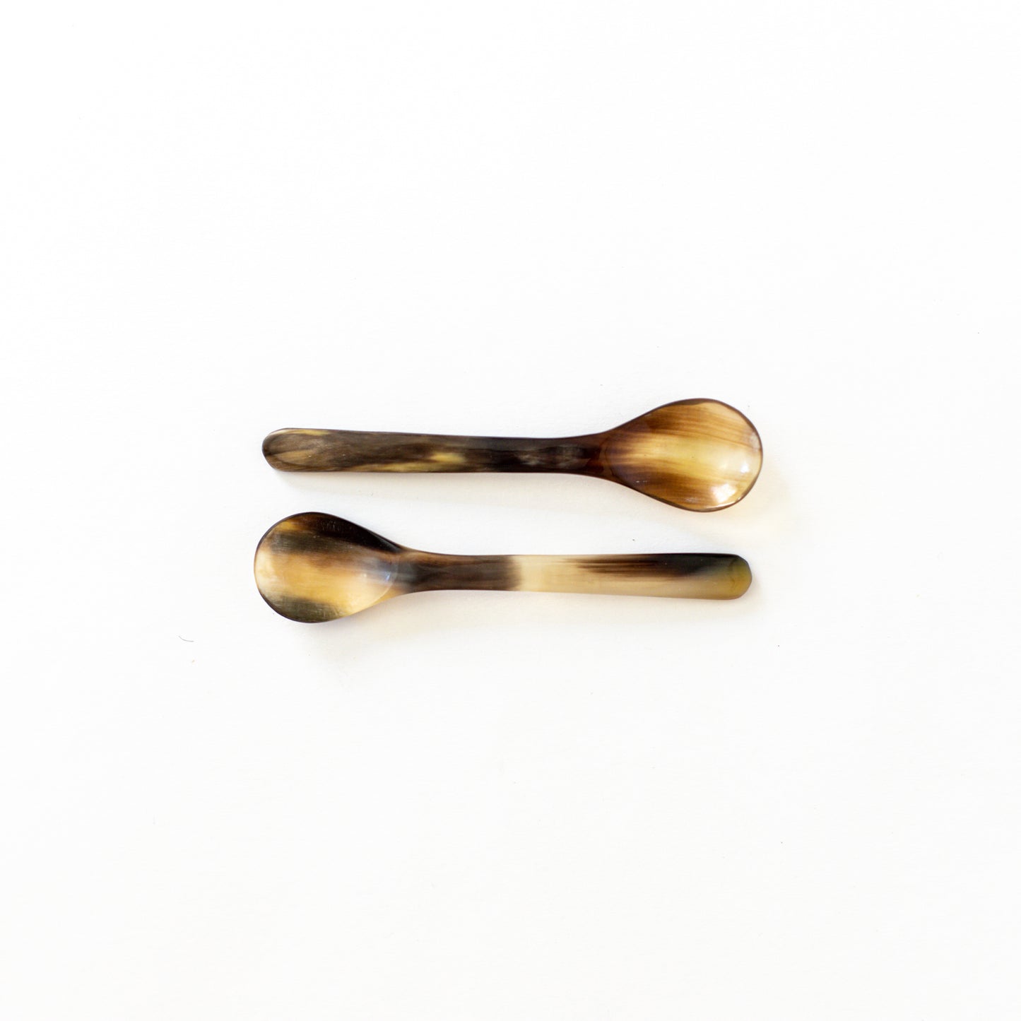 Horn Demitasse Spoons Set of 2