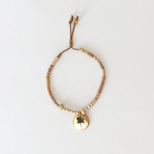 Mini Terracotta Beloved Charm Bracelet